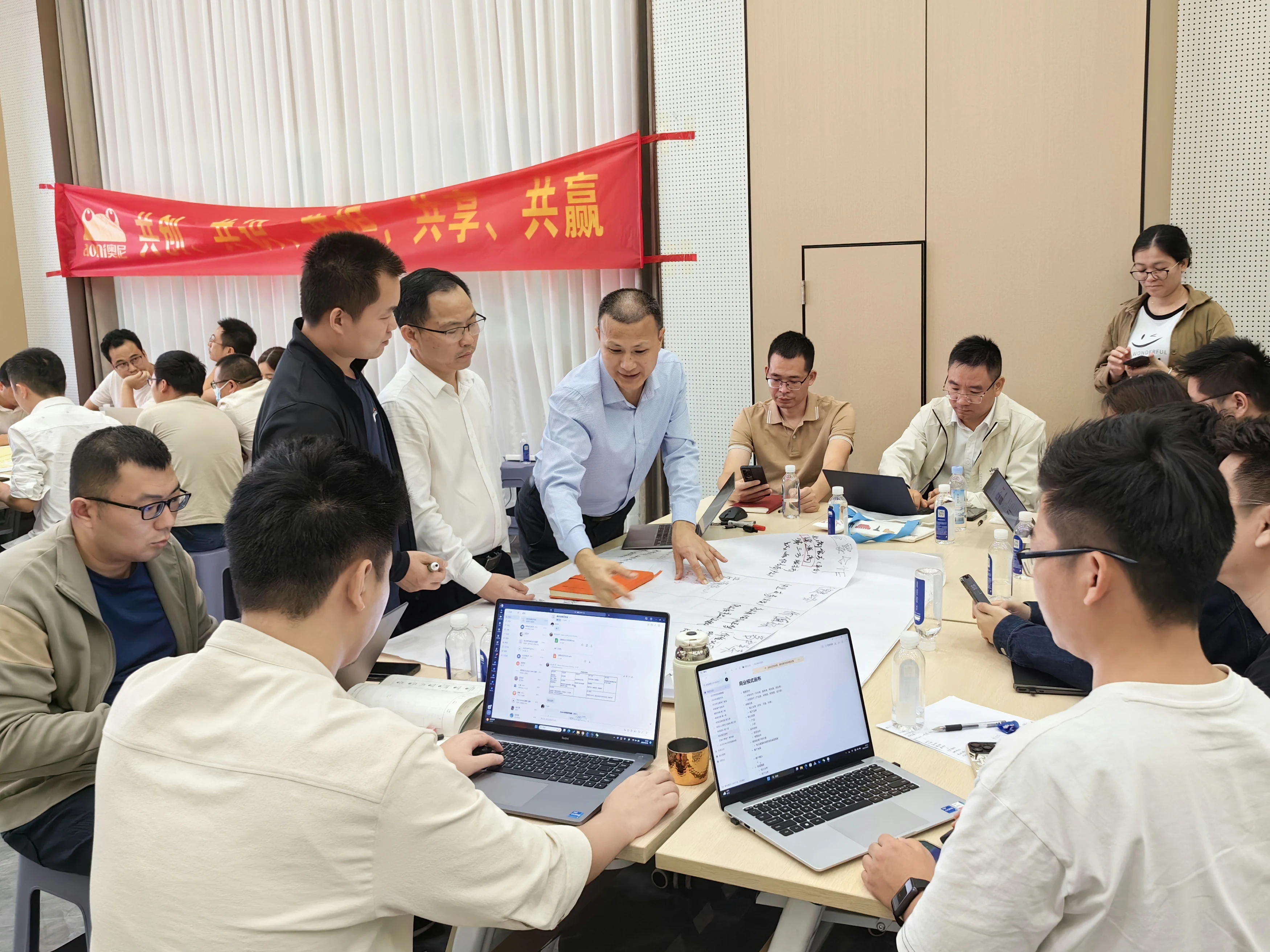 智帮顾问与客户团队围桌共创现场